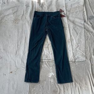 Vintage 1970s Forest Green Corduroy White Tab Levis Pants 32x32 Made In Usa